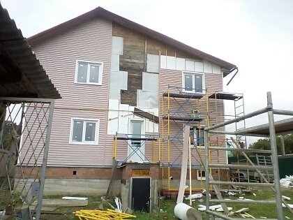 Отделка дачного дома монтаж сайдинга