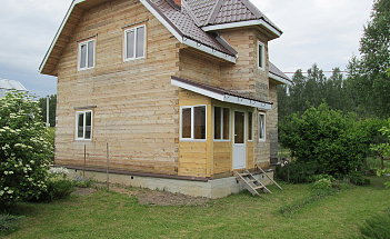 Сайдинг под бревно монтаж