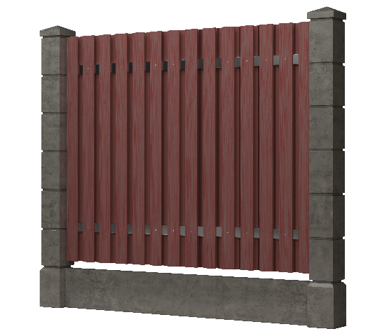 Заборная доска GRINDERDECO, ДПК, тиснение "дуб" Мербау купить в Кашире