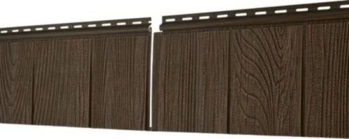 Фасадная панель Ю-Пласт S-Lock Щепа Каштан купить в Кашире