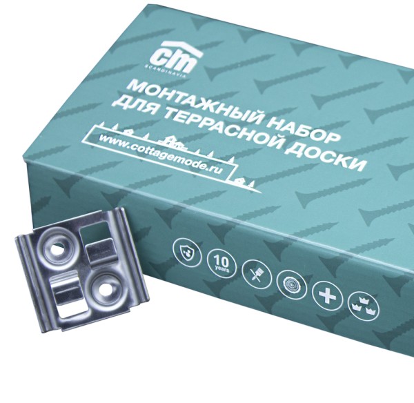 Монтажный набор для террасной доски из дпк CM Decking купить в Кашире