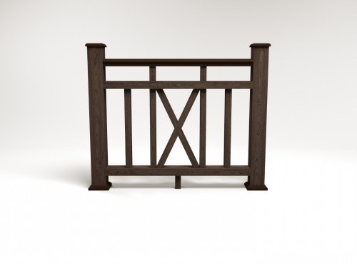 Ограждение из ДПК FG6 венге купить в Кашире