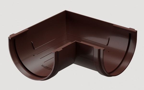 Угловой элемент 90˚ПВХ Docke STANDART Тёмно-коричневый купить в Кашире