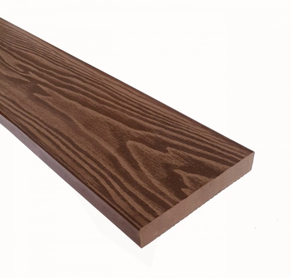 Террасная доска из ДПК Terrapol Смарт 3D Полнотелая без паза Орех Милано купить в Кашире