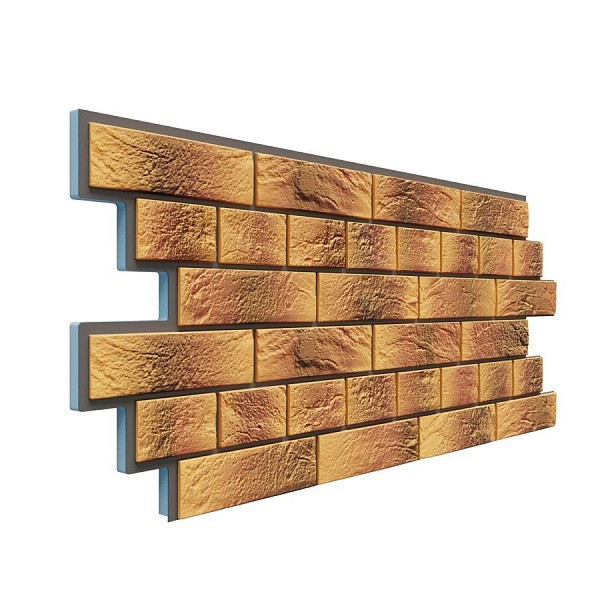 Фасадная термопанель Доломит Венецианский кирпич 20 мм Нарва купить в Кашире