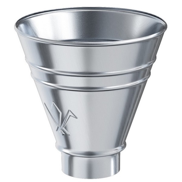 Водосток Aquasistem, Система 125x90 - Воронка водосборная круглая оцинковка купить в Кашире