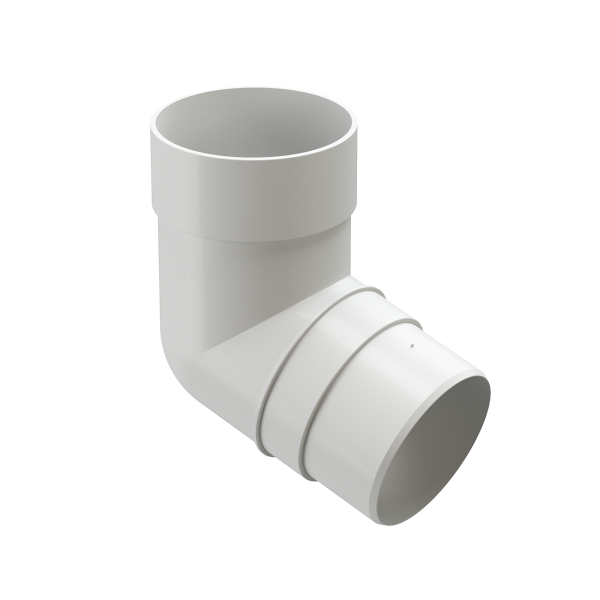 Колено 72˚ Docke Premium ПВХ - Пломбир купить в Кашире