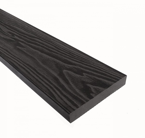 Террасная доска из ДПК Terrapol Смарт 3D Полнотелая без паза Черное дерево купить в Кашире