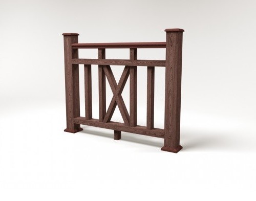 Ограждение из ДПК FG6 шоколад купить в Кашире