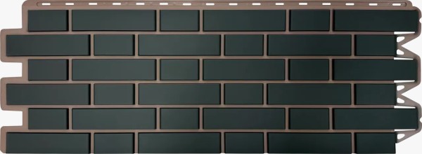 Фасадная панель Альта-Профиль, Кирпич Клинкерный, Графит купить в Кашире
