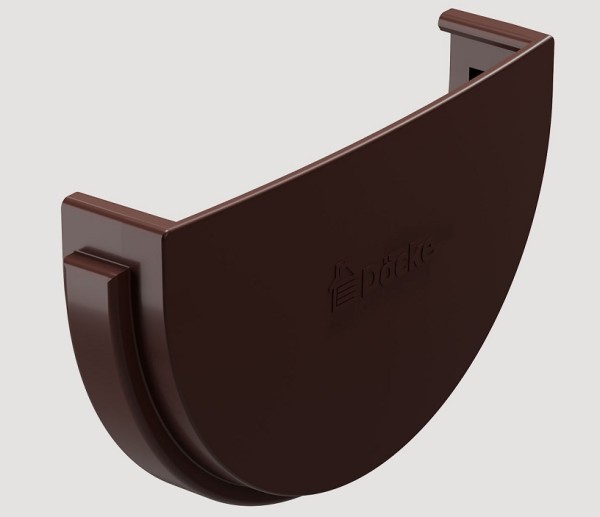 Заглушка желоба ПВХ Docke STANDART Тёмно-коричневый купить в Кашире