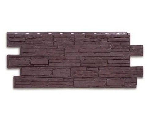 Фасадная панель T-Сайдинг-Альпийская сказка ЭКО-1 Браун купить в Кашире