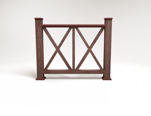 Ограждение из ДПК FG7 шоколад купить в Кашире