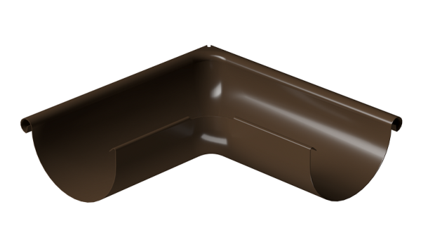 Угол внешний 90° D125 Döcke STAL PREMIUM Каштан, (RAL 8017) купить в Кашире