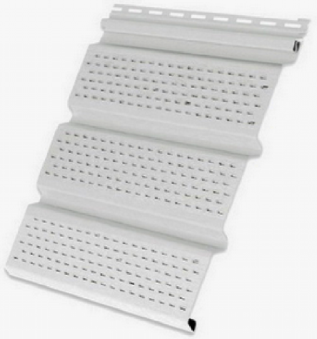 Софит полностью перфорированный, белый купить в Кашире