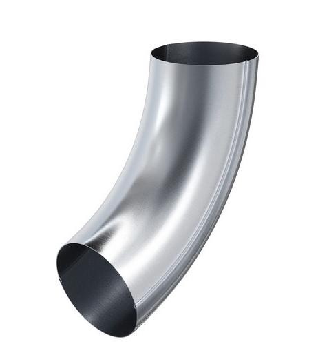 Водосток Aquasistem, Система 125x90 - Колено трубы оцинковка купить в Кашире