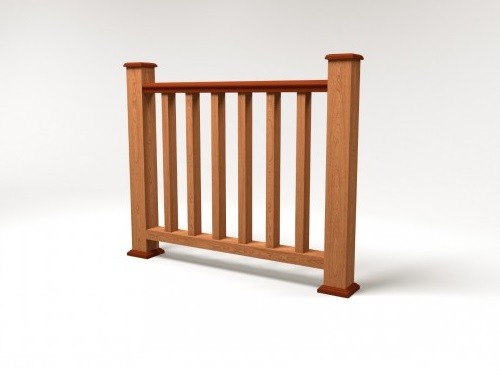 Ограждение из ДПК FG5 терракот купить в Кашире