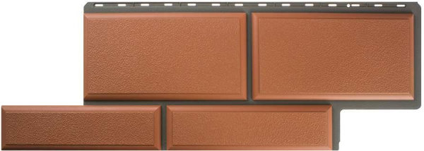 Фасадная панель камень Флорентийский терракотовый купить в Кашире