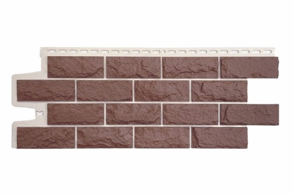 Фасадные панели Grand Line Колотый Камень Корица, Шов белый купить в Кашире