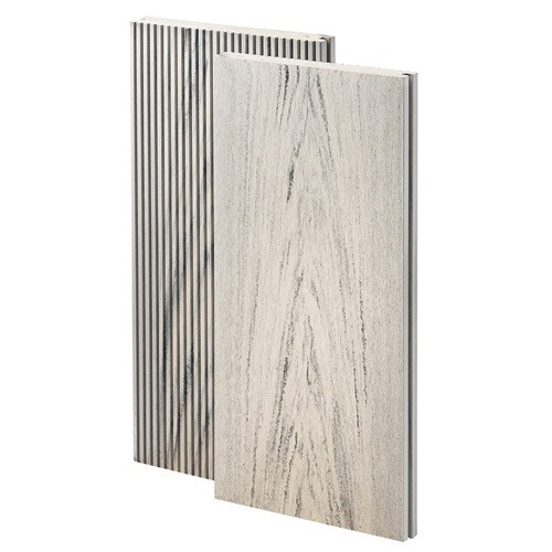 Террасная доска из ДПК Bruggan Multicolor Полнотелая 140мм Белый дым купить в Кашире