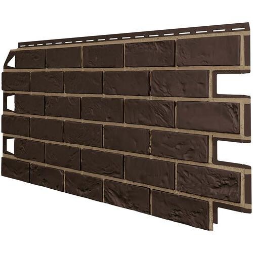 Фасадные панели ТЕХНОНИКОЛЬ Оптима Кирпич Тёмно-коричневый купить в Кашире