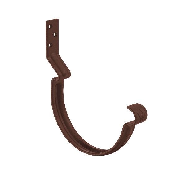 Водосток Aquasistem, Система 150/100 -  Крюк крепления желоба короткий RAL 8017 Коричневый matt купить в Кашире