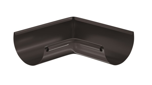 Водосток Aquasistem, система 125x90 - Угол желоба, внутренний 90° RR 32 Тёмно-Коричневый купить в Кашире