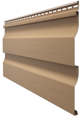 Виниловый сайдинг docke (дёке) - профиль D4,5D, капучино