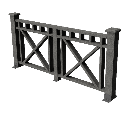 Ограждения декоративное ДПК GRINDERDECO Виктория серый базальт купить в Кашире