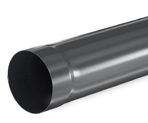 Водосток Aquasistem, система 125x90 - Труба водосточная 1.00м RAL 7024 Тёмно-серый купить в Кашире