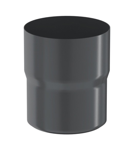 Водосток Aquasistem, система 125x90 - Соединитель трубы RAL 7024 Тёмно-серый купить в Кашире