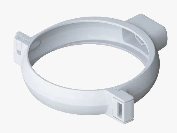 Водосток Альта-Профиль ПВХ – Хомут трубы (белый) купить в Кашире