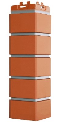Угол Grand Line клинкерный кирпич ПРЕМИУМ Терракотовый (шов RAL 7006)