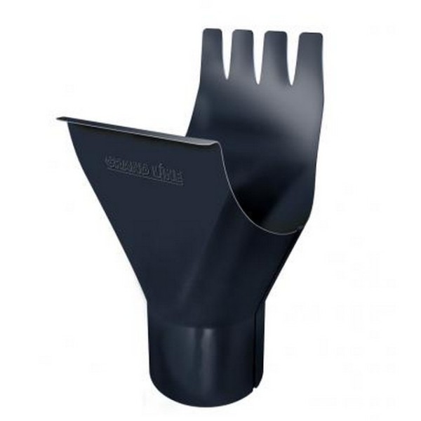 Водосток Grand Line 125x90 – Воронка желоба RAL 7024 купить в Кашире