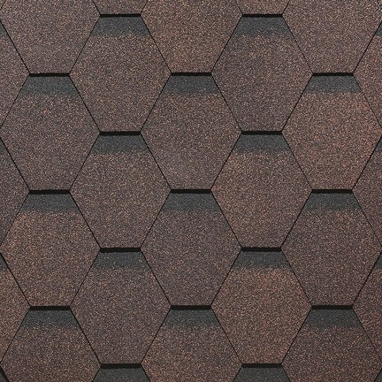 Гибкая черепица Docke, коллекция Сота – Коричневый купить в Кашире