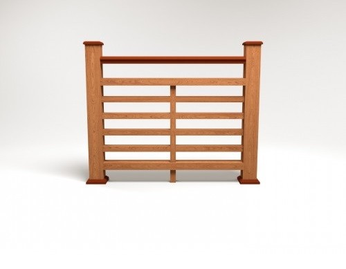 Ограждение из ДПК FG4 терракот купить в Кашире