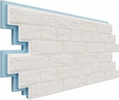 Термосайдинг Доломит Венецианский Кирпич 40 мм Белоснежный купить в Кашире