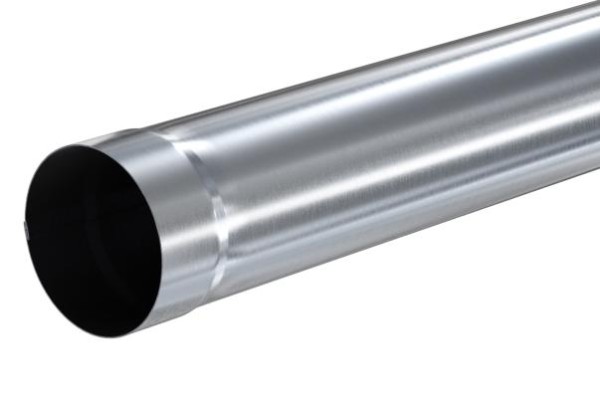 Водосток Aquasistem, Система 125x90 - Соединительная труба 1 метр оцинковка купить в Кашире