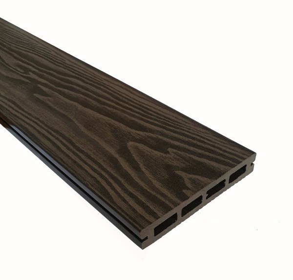 Террасная доска из ДПК Terrapol Смарт 3D Пустотелая с пазом Венге Соренто купить в Кашире