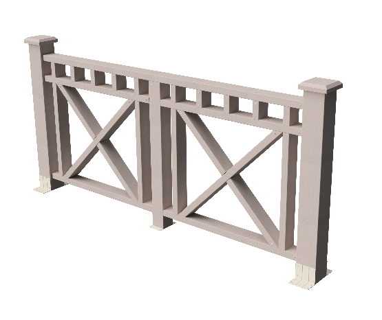 Ограждения декоративное ДПК GRINDERDECO Виктория выбеленный дуб купить в Кашире