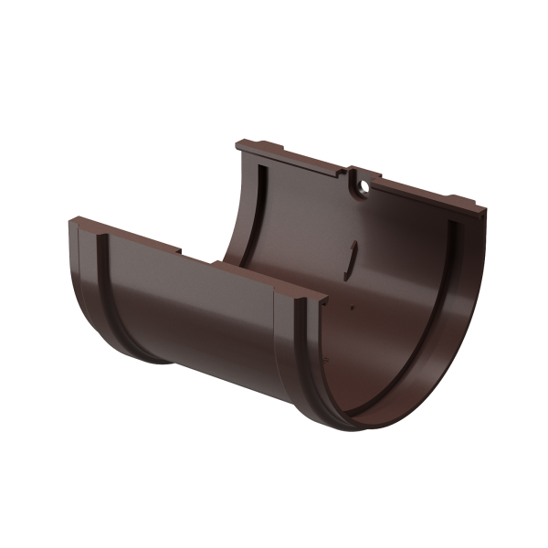 Соединитель желоба Docke Premium ПВХ - Шоколад купить в Кашире