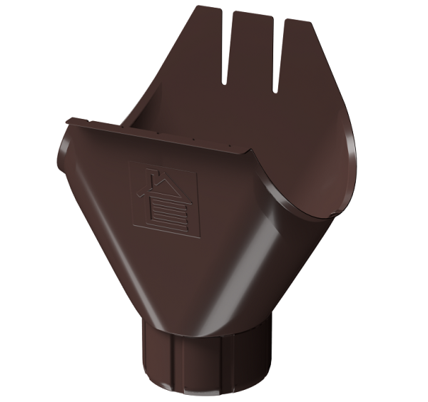 Воронка желоба D125 Döcke STAL PREMIUM Шоколад, (RAL 8019) купить в Кашире