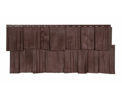 Фасадная панель T-Сайдинг-Щепа дуб ЭКО-1 Коричневый купить в Кашире