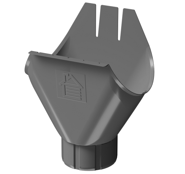 Воронка желоба D125 Döcke STAL PREMIUM Графит, (RAL 7024) купить в Кашире