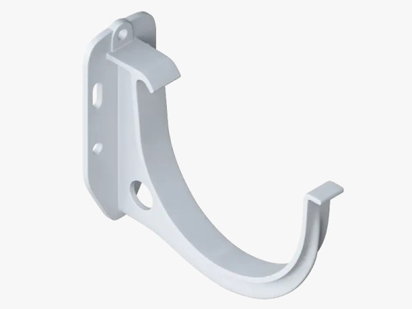 Водосток Альта-Профиль ПВХ – Кронштейн желоба водосточный (белый) купить в Кашире