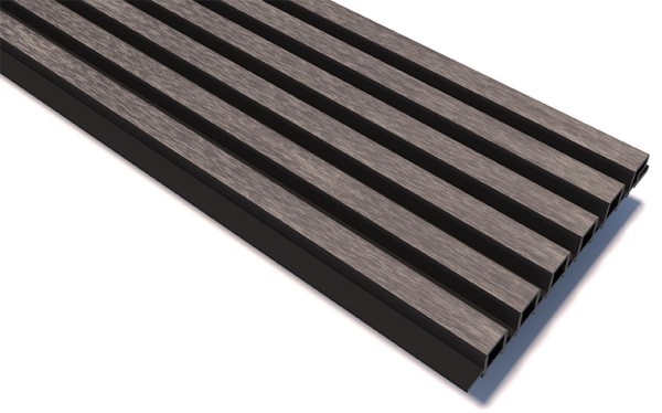 Реечные панели WOODVEX Lines Ultra Smoke gray купить в Кашире