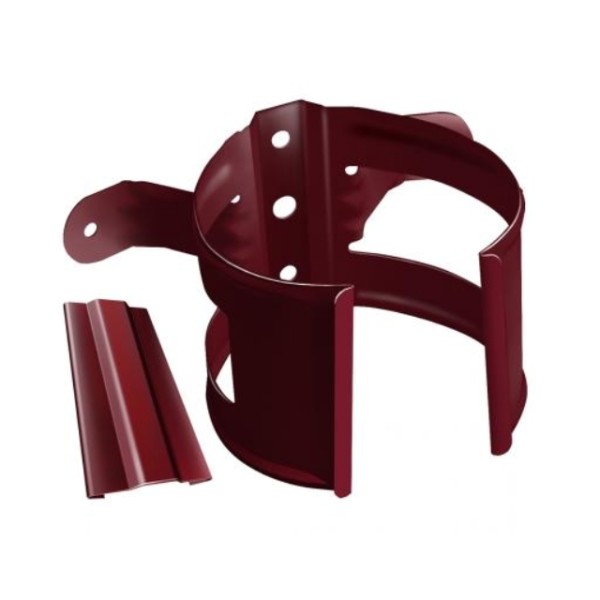 Водосток Grand Line 125x90 – Кронштейн трубы на дерево RAL 3005 купить в Кашире