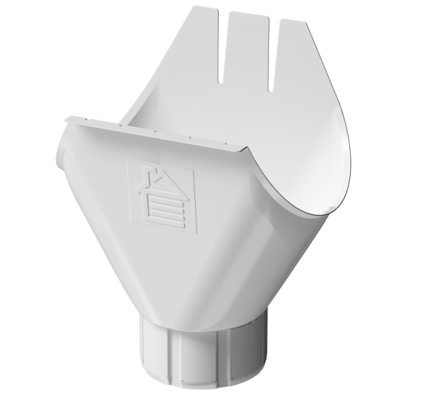 Воронка желоба D125 Döcke STAL PREMIUM Пломбир, (RAL 9010) купить в Кашире