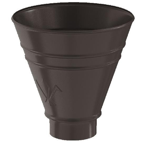 Водосток Aquasistem, система 150/100 - Воронка водосборная круглая RR 32 Тёмно-Коричневый купить в Кашире