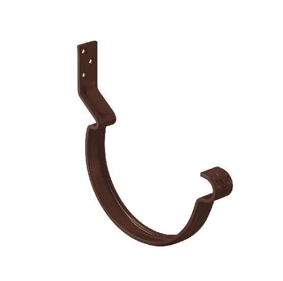 Водосток Aquasistem, система 150/100 - Крюк крепления желоба короткий RAL 8017 Коричневый купить в Кашире